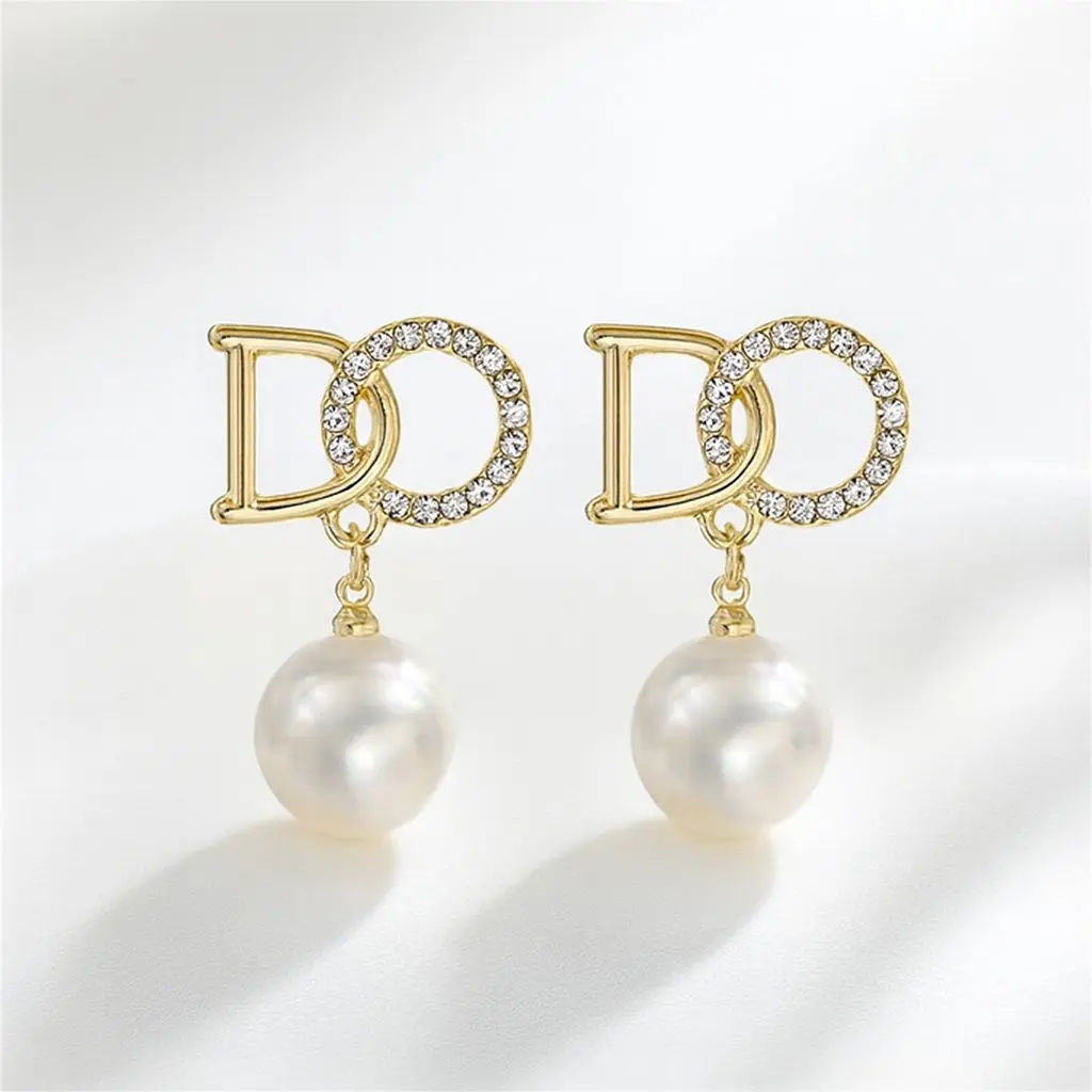 Crystal Pearl Earrings