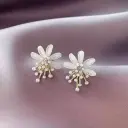 Pearl Blossom Cascade Studs