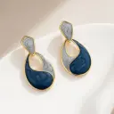 Midnight Enamel Earrings