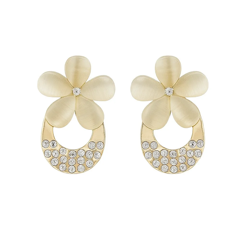 Soleil Bloom Hoop Studs