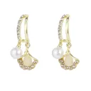 Belle Lotus Pearl Hoops