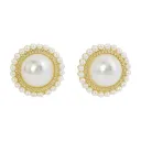 Classic Pearl Halo Studs