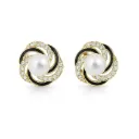 Glimmer Pearl Swirl Studs