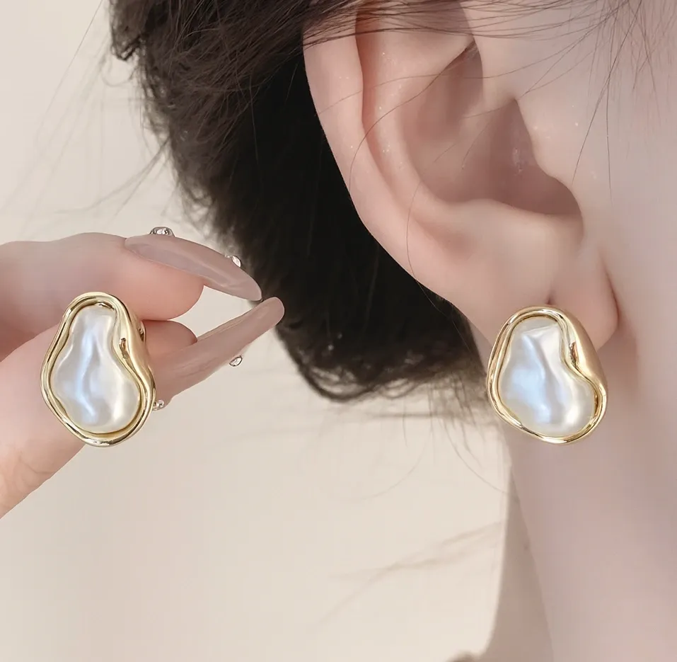 Baroque Pearl Essence Studs