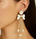 Pearl Blossom Bow Drops