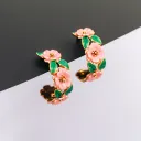Petal Garden Hoop Earrings