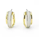 Dual Elegance Hoop Earrings