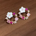 Blossom Crystal Wreath Studs