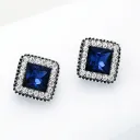 Midnight Sparkle Square Studs