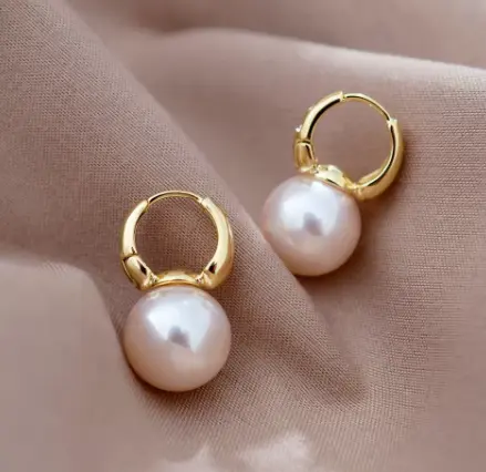 Classic Pearl Hoop Drops