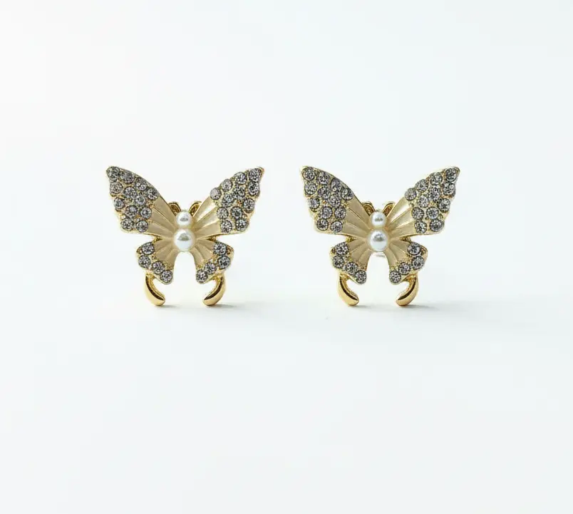 Pearl Butterfly Studs
