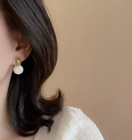 Amber Mist Drop Earrings