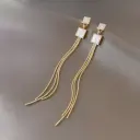 Minimalist Gold Cascade Earrings