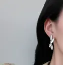 Ivory Leaf Drop Earrings