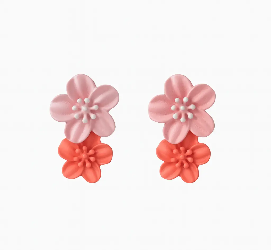 Blush Bloom Danglers