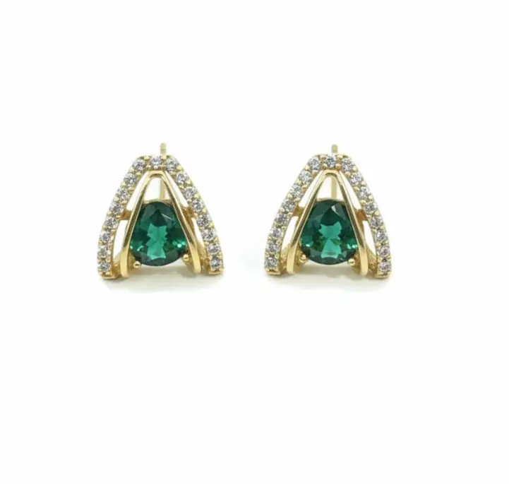 Emerald Radiance Studs