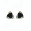 Noir Sparkle Triangle Studs