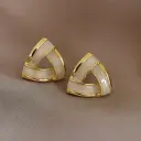 Opal Mosaic Triangle Studs
