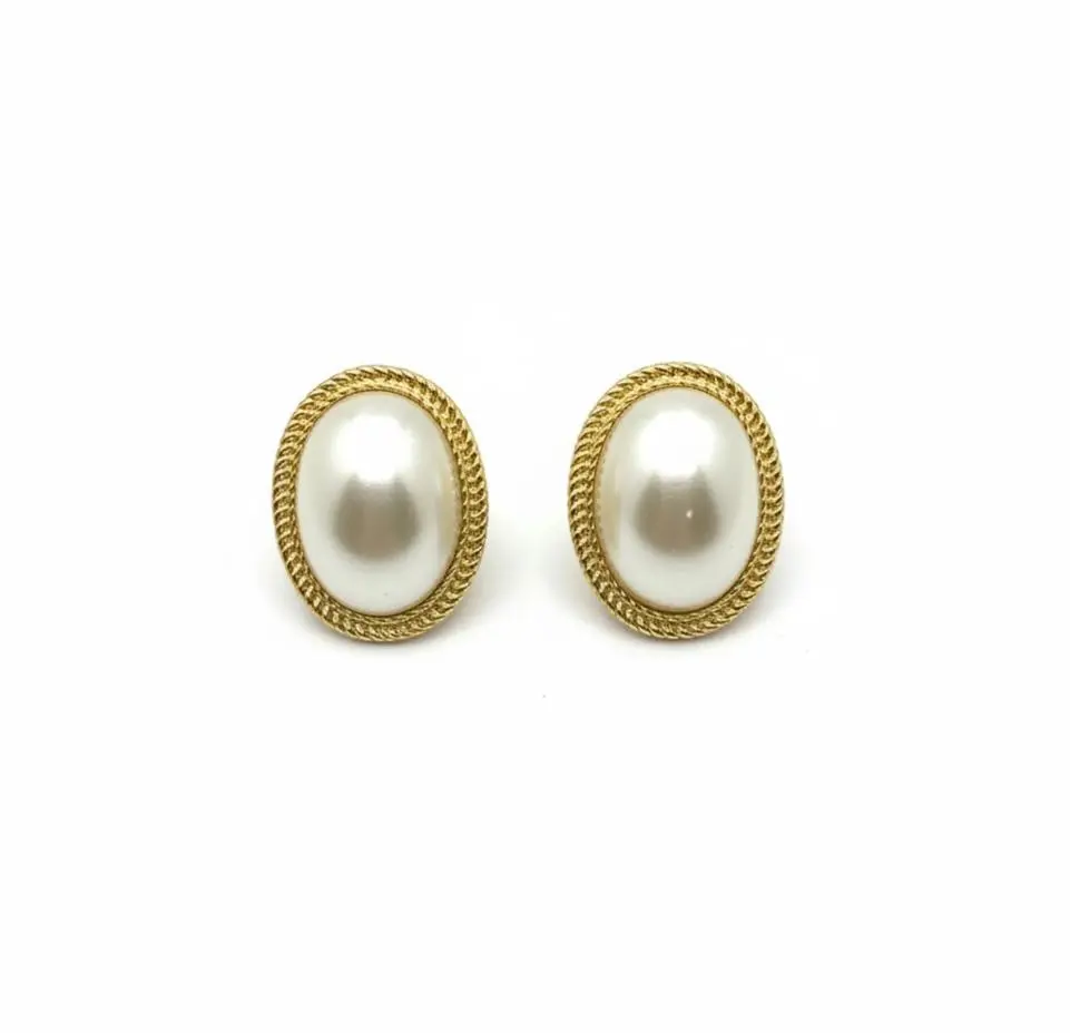 Imperial Pearl Oval Studs